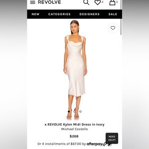 Brand new Michael Costello dress